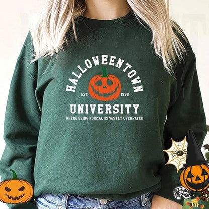 Fashion Print Round Neck Sweater